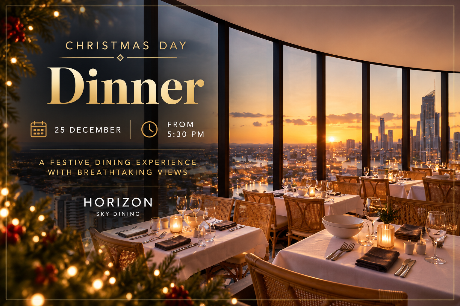 Christmas Dinner at Horizon Sky Dining